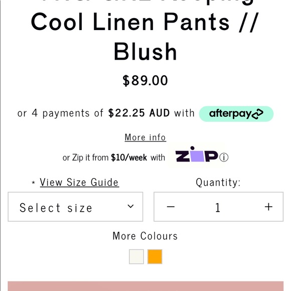VRG GRL blush linen pants - Picture 4 of 5